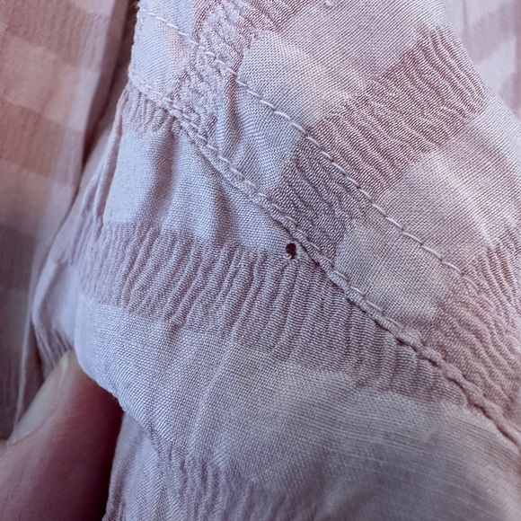 Vintage 80's EVR Pink Silk Striped Oversized Full Zip Sports Bomber Jacket M - Picture 10 of 10